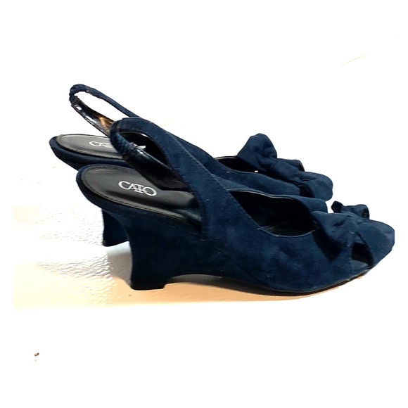 navy wedges size 4